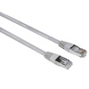 Hama 00200917 RJ45 Cavo di rete, Cavo patch CAT 5e F/UTP 5 mt grigio guaina in PVC, intrecciato a coppia 1 pz