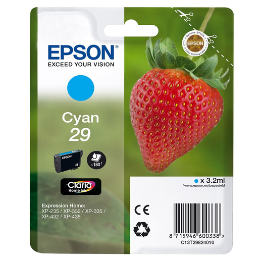 Image of Epson Strawberry 29 C cartuccia d'inchiostro 1 pz Originale Resa stand