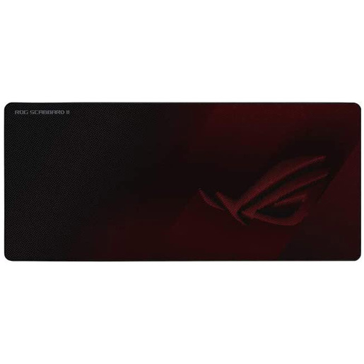 Image of ASUS ROG Strix Scabbard II Tappetino per mouse per gioco da computer Nero, Rosso