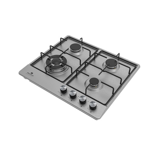 Electroline GHEM60F43 piano cottura Acciaio inox Da incasso 60 cm Gas 4 Fornello(i)