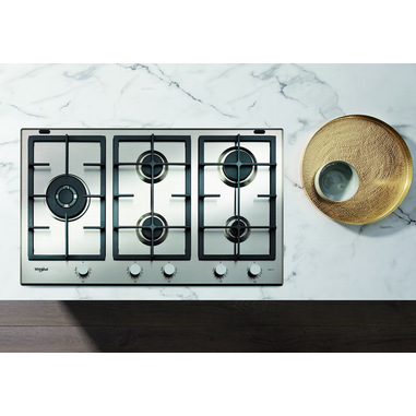 Piano Cottura A Gas Whirlpool 86cm - 5 Fuochi Con Fiamma Multi Livello | Inox, Comandi Frontali - Foto 6