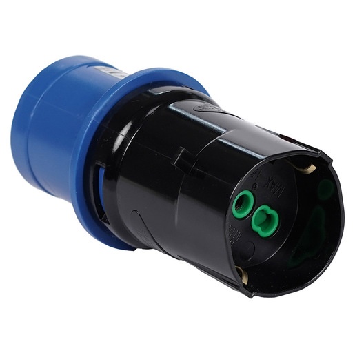 Image of FANTON 78100-E adattatore per presa di corrente Tipo L (IT) + Tipo F Nero, Blu