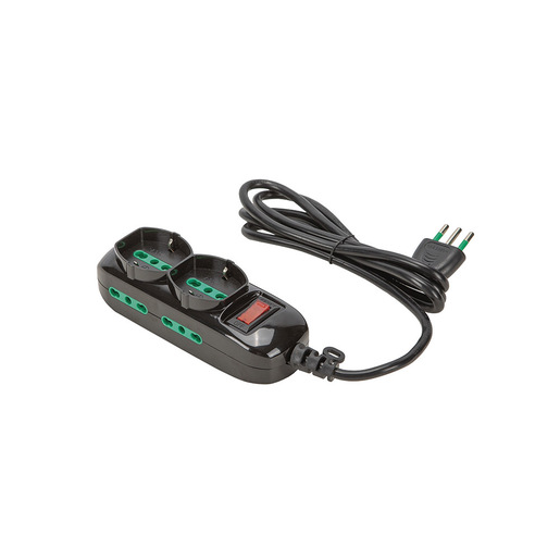 Image of FANTON 474154 prolunghe e multiple 1,5 m 4 presa(e) AC Interno Nero