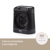 Imetec Silent Power Comfort, Termoventilatore Silenzioso E Compatto, Stufetta Elettrica, 2100 W, 4 Funzioni, Termostato Ambiente E Di Sicurezza, Funzi-image
