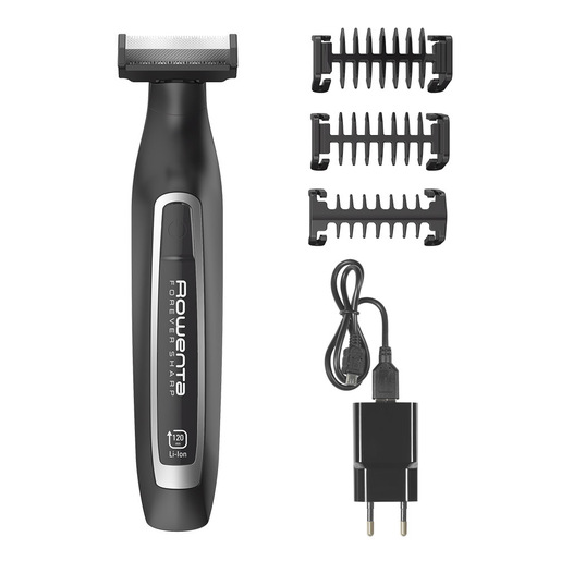 Image of Rowenta TN6000 Forever Sharp per Radere, Regolare e Rifinire, Lame in Acciaio Inox Autoaffilanti e 3 Pettini Regolabarba, Batteria al Litio, Autonomia