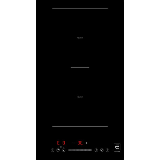 Image of Electroline IHES2D30F piano cottura a induzione Nero Da incasso 28.8cm 2 zone comandi slider
