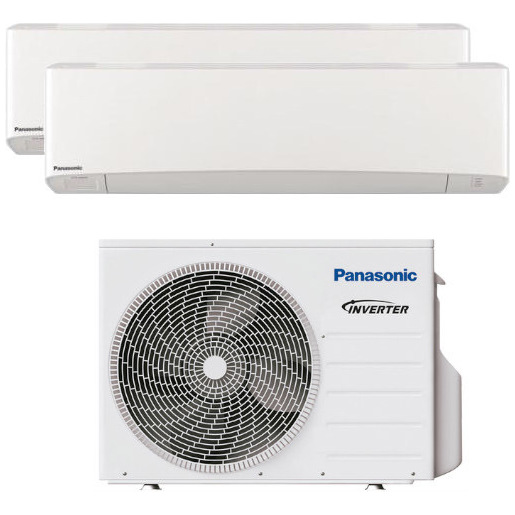 Image of Panasonic Dualsplit 9000+12000BTu CU-2TZ41TBE + CS-RZ25WKEW + CS-RZ35WKEW condizionatore fisso