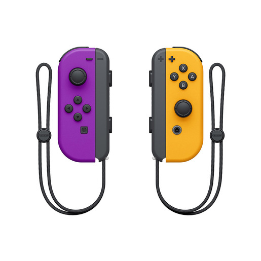 Image of        Coppia di Joy-Con Viola Neon/Arancione Neon