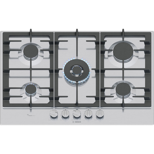 Image of Bosch Serie 6 PCQ7A5I90 Piano cottura a gas 75 cm 5 fuochi Acciaio Inox