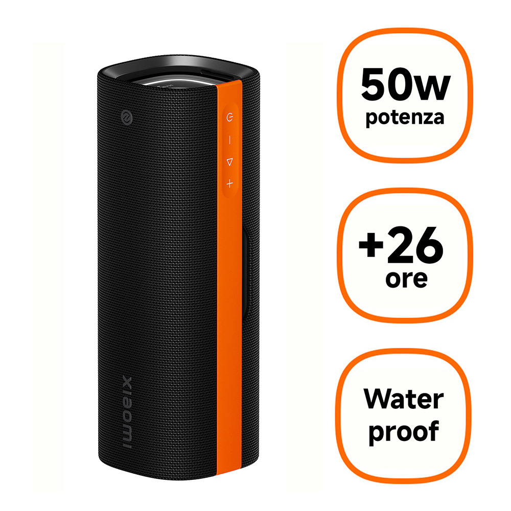 Altoparlante Xiaomi Sound Party Bluetooth 5.4 IP67 26h Riproduzione Nero