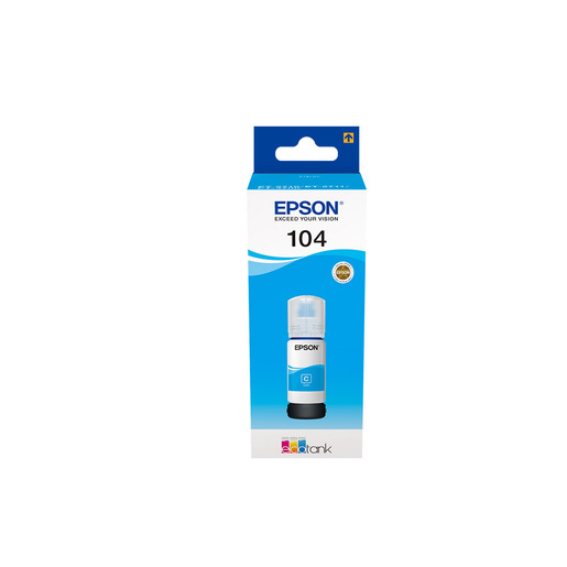 Image of Epson 104 EcoTank Cyan ink bottle