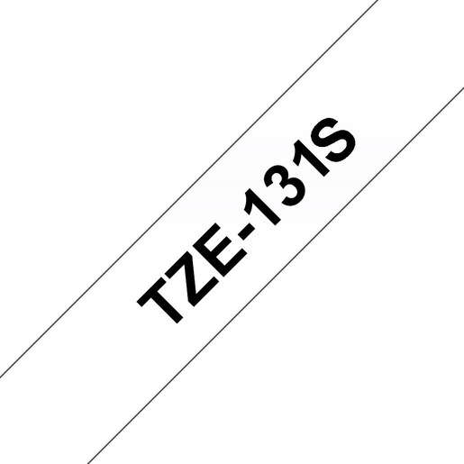 Image of Brother TZE131S nastro per etichettatrice Nero trasparente TZe