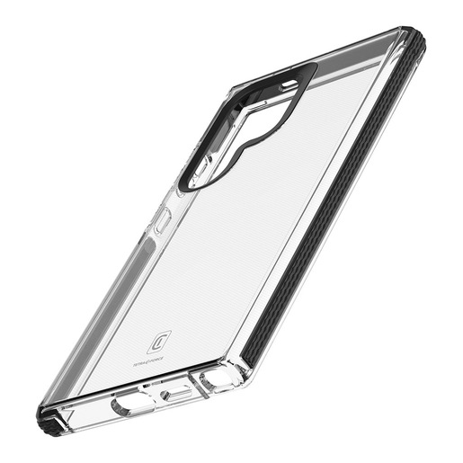 Cellularline Tetra Force Strong Guard - Galaxy S25 Ultra Custodia flessibile ultra-protettiva, anti-shock con tecnologia antibatterica Microban integ