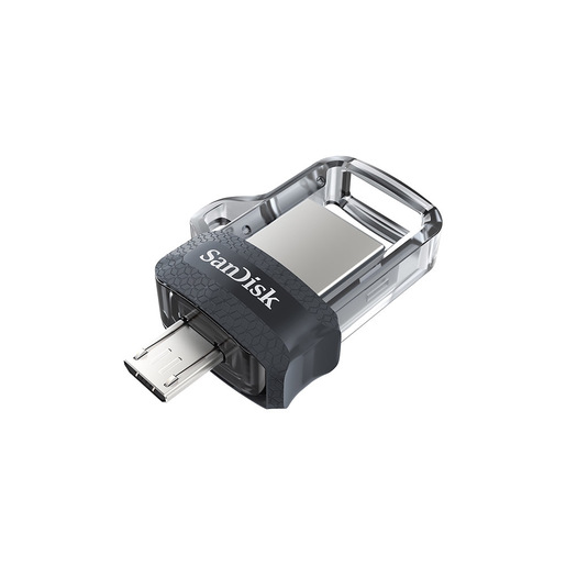 Image of SanDisk Ultra Dual m3.0 unità flash USB 32 GB USB Type-A / Micro-USB 3.2 Gen 1 (3.1 Gen 1) Nero, Argento, Trasparente