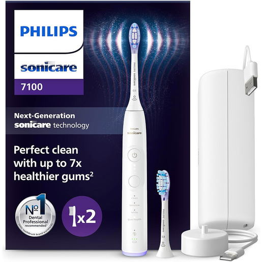 Image of Philips Sonicare serie 7100 Spazzolino elettrico sonico bianco con app HX7420/02