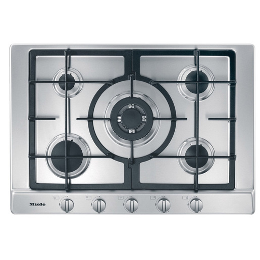 Miele KM 2033 G Acciaio inox Da incasso 75 cm Gas 5 Fornello(i)