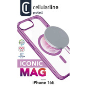 CELLULARLINE Iconic Mag , COVER per Apple iPhone 16e ,Rosa-image