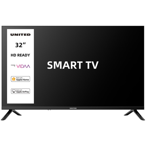 Image of United UNLED32M10VDA SMART TV 32'' HD, Sistema operativo VIDAA, Triplo tuner DVBT2/C/S2 HEVC MAIN10, Dolby Audio, Parental Control
