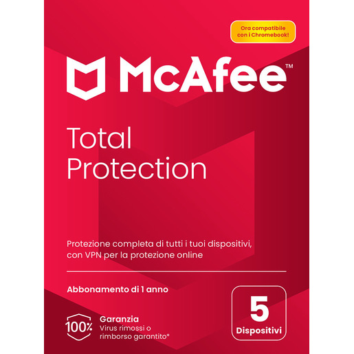 Image of McAfee ® Total Protection 5 dispositivi (Windows®/Mac®/Android/iOS), a