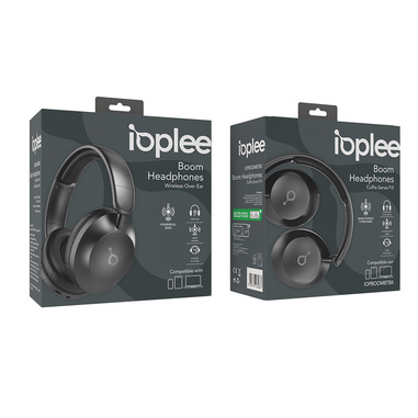 Boompods Headpods Cuffie On-Ear Cablate - Stereo, Pieghevoli, Con Microfono E Volume, Custodia Da Viaggio Inclusa - Compatibili IPhone, Colore Nero - 2