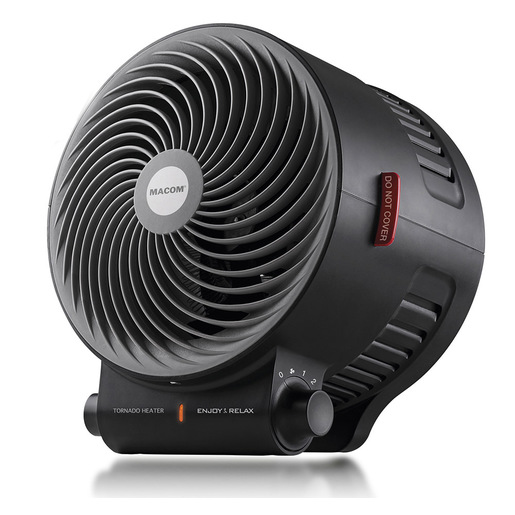 Image of Macom Enjoy & Relax Tornado Interno Nero 2000 W Riscaldatore ambiente elettrico con ventilatore
