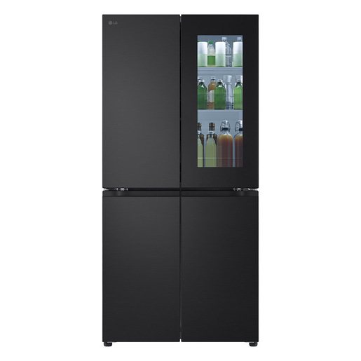 Image of LG InstaView GMV860EPDE Frigorifero Multidoor Slim, Classe E, 530L, Wi-Fi, Linear Cooling, Essence Matte Black
