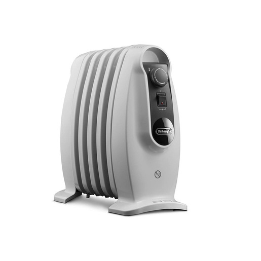 Image of De’Longhi TRNS0505M stufetta elettrica Interno Bianco 500 W Riscaldatore ambiente elettrico a olio