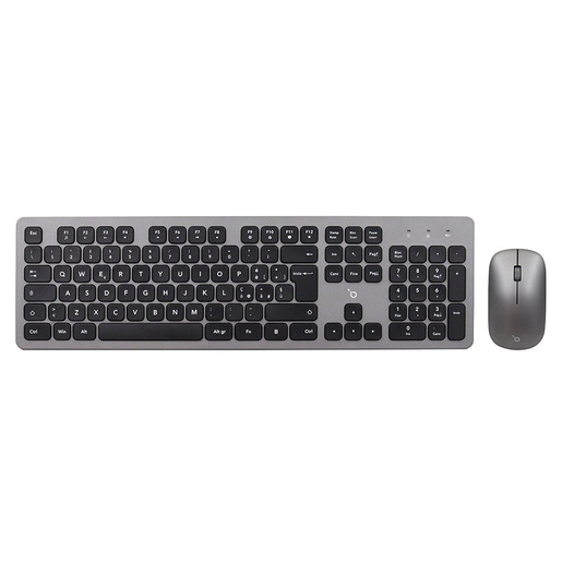 IOPLEE CWC340G-881G tastiera Mouse incluso Universale RF Wireless QWERTY Nero, Grigio