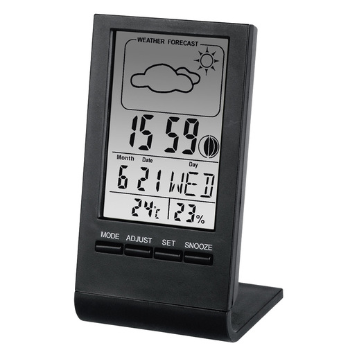 Image of Hama Termometro LCD con igrometro ''TH-100'',orologio, calendario,fasi lunari,previsioni del tempo