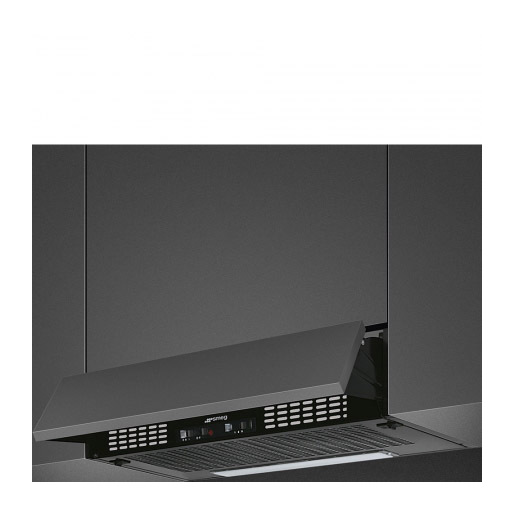 Image of Smeg KSEIR62NE2 cappa aspirante Semintegrato (semincassato) Nero 225 m³/h