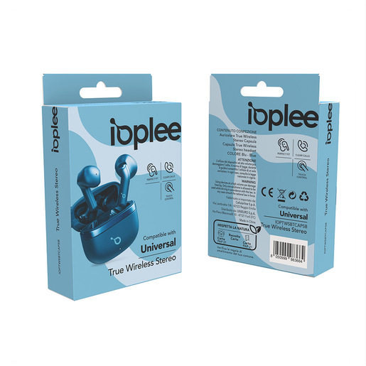 Image of IOPLEE Auricolare True Wireless Stereo Capsula - Blu