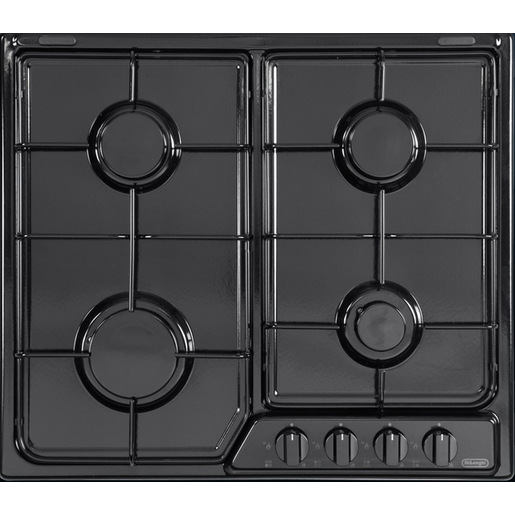 Image of De’Longhi YNF 46 ASV piano cottura Nero Da incasso Gas 4 Fornello(i)