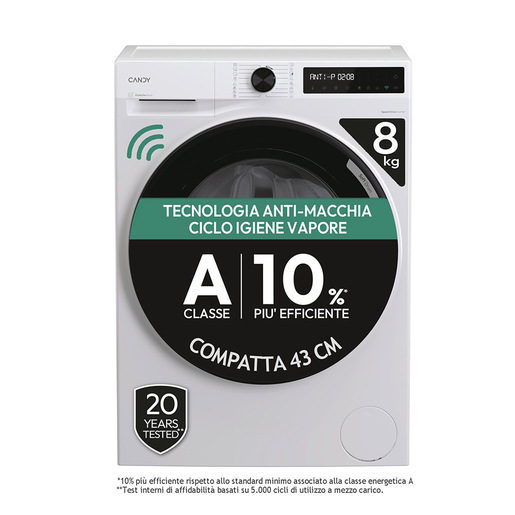 Image of Candy BR 48SBL6-S lavatrice Caricamento frontale 8 kg 1400 Giri/min Bianco