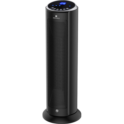 Image of Electroline CTHE208DIG stufetta elettrica Interno Nero 2000 W Riscaldatore ambiente elettrico con ventilatore