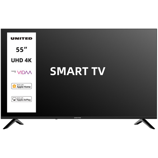 Image of United UNLED55KM10VDA SMART TV 55'' ULTRA HD 4K, Sistema operativo VIDAA, Triplo tuner DVBT2/C/S2 HEVC MAIN10, Dolby Audio, Parental Control
