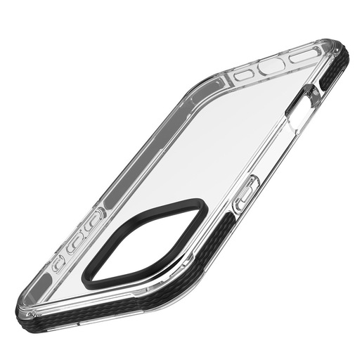 Cellularline Tetra Force Strong Guard - iPhone 16 Pro Custodia flessibile ultra-protettiva, anti-shock con tecnologia antibatterica Microban integrat