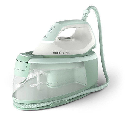 Philips Serie 3000 PSG3010/70 Ferro da stiro generatore di vapore, 2400W, 1.4L, Piastra in ceramica, Serbatoio estraibile