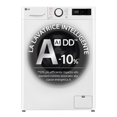 Lg F4R3009NSWW Lavatrice 9Kg Ai Dd, Classe A-10%, 1400 Giri, Vapore, Ai Wash-image