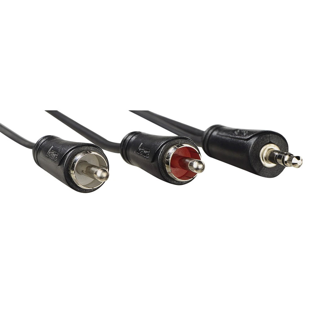 Hama Cavo Jack 3,5 Mm Maschio-Maschio Con Spina Angolata A 90°, 1 Metro, Connettori Dorati – Nero