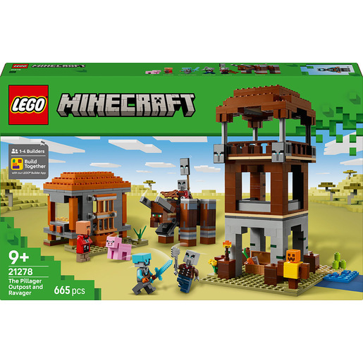 Image of LEGO Minecraft L’avamposto del saccheggiatore e predone