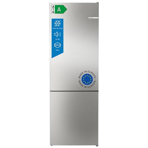 Image of Bosch Serie 4 KGN492IAF Frigorifero Combinato da libera installazione 203 x 70 cm Acciaio anti-impronta Classe A