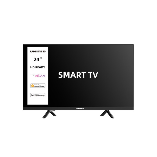Image of United UNLED24M10VDA SMART TV 24'' HD, Sistema operativo VIDAA, Triplo tuner DVBT2/C/S2 HEVC MAIN10, Dolby Audio, Parental Control