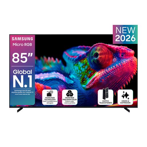 Samsung 85'' Micro RGB R85H 4K Vision AI Smart TV (2026)