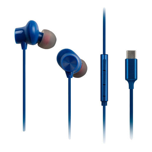 Image of Panasonic RP-TCM225DEA cuffia e auricolare Cablato In-ear Musica e Chiamate USB tipo-C Blu