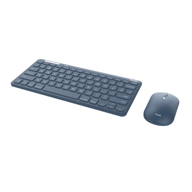 Tastiera E Mouse Wireless Ricaricabili - Kit Italiano QWERTY 2.4GHz Con Batteria 500mAh