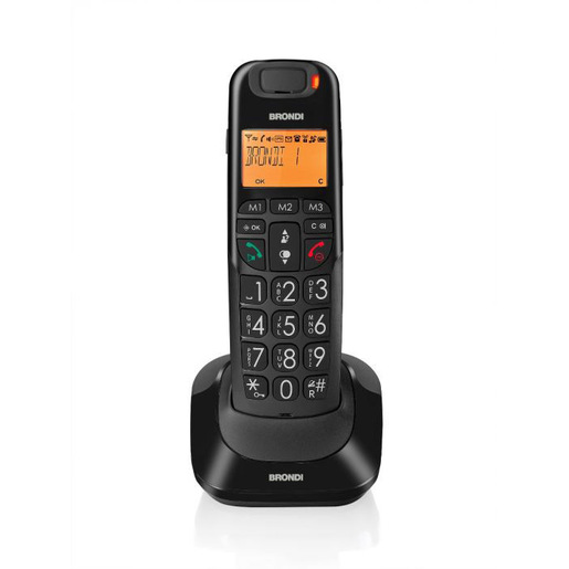 Image of Brondi Bravo Bright Telefono DECT Identificatore di chiamata Nero