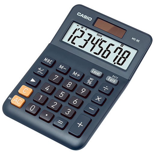 Image of Casio MS-8E calcolatrice Desktop Calcolatrice con display Nero, Grigio