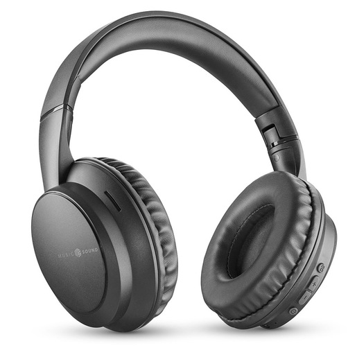 Music Sound Boost Cuffia wireless con 3 modalità EQ, design around-ear pieghevole, microfono integrato e fino a 8 ore di autonomia