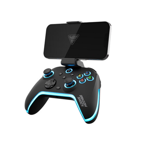 Image of Dragonshock Aurora Plus Nero Bluetooth/RF/USB Gamepad Analogico/Digitale Android, PC, Playstation 3, iOS