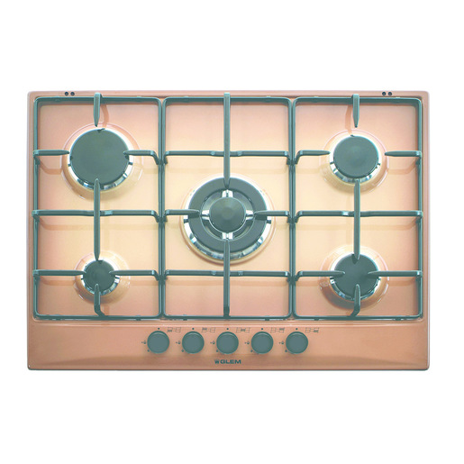 Image of Glem Gas GT755TF piano cottura Marrone Da incasso 70 cm 5 Fornello(i)